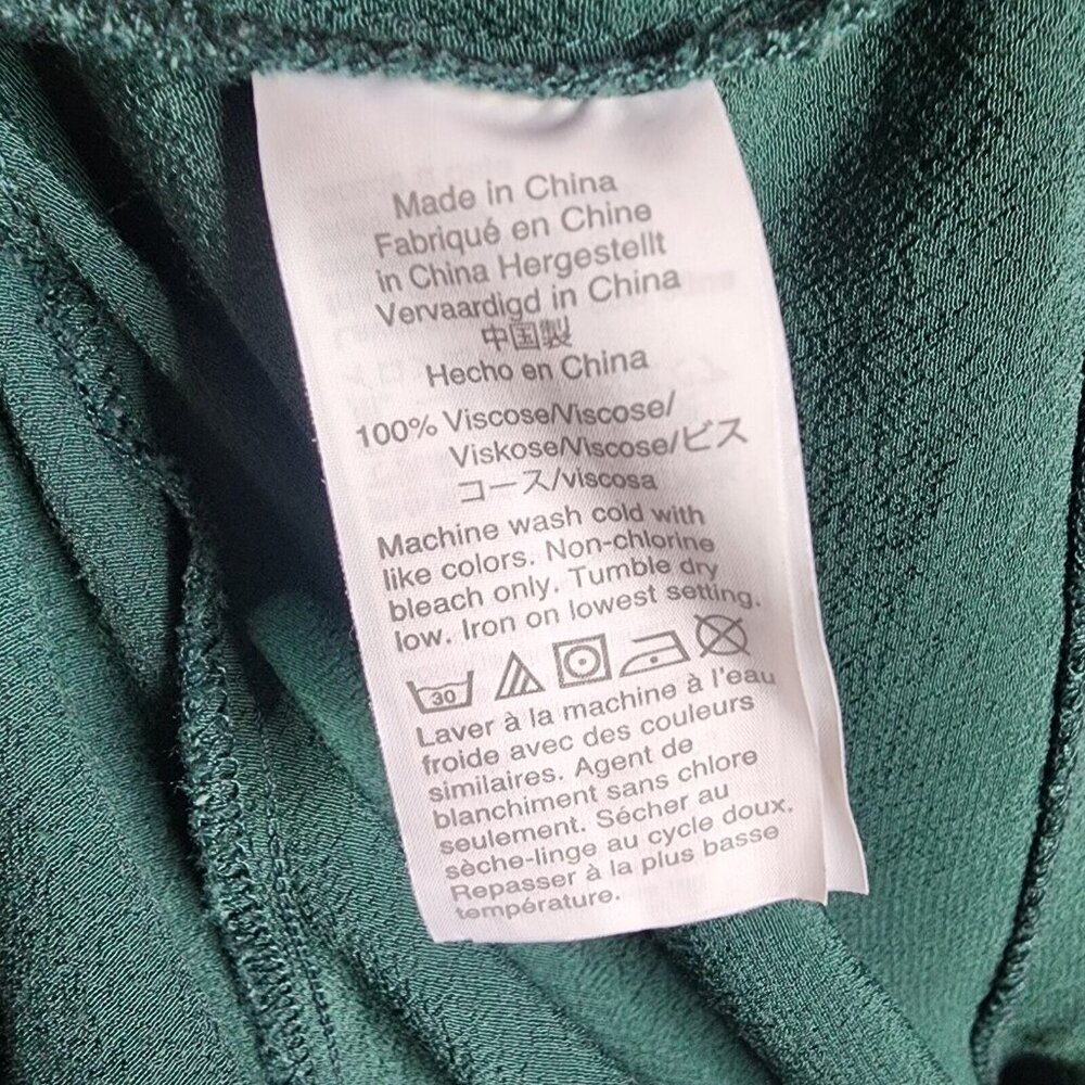 Madewell Dress Womens Size Xs Solid All Green But… - image 6